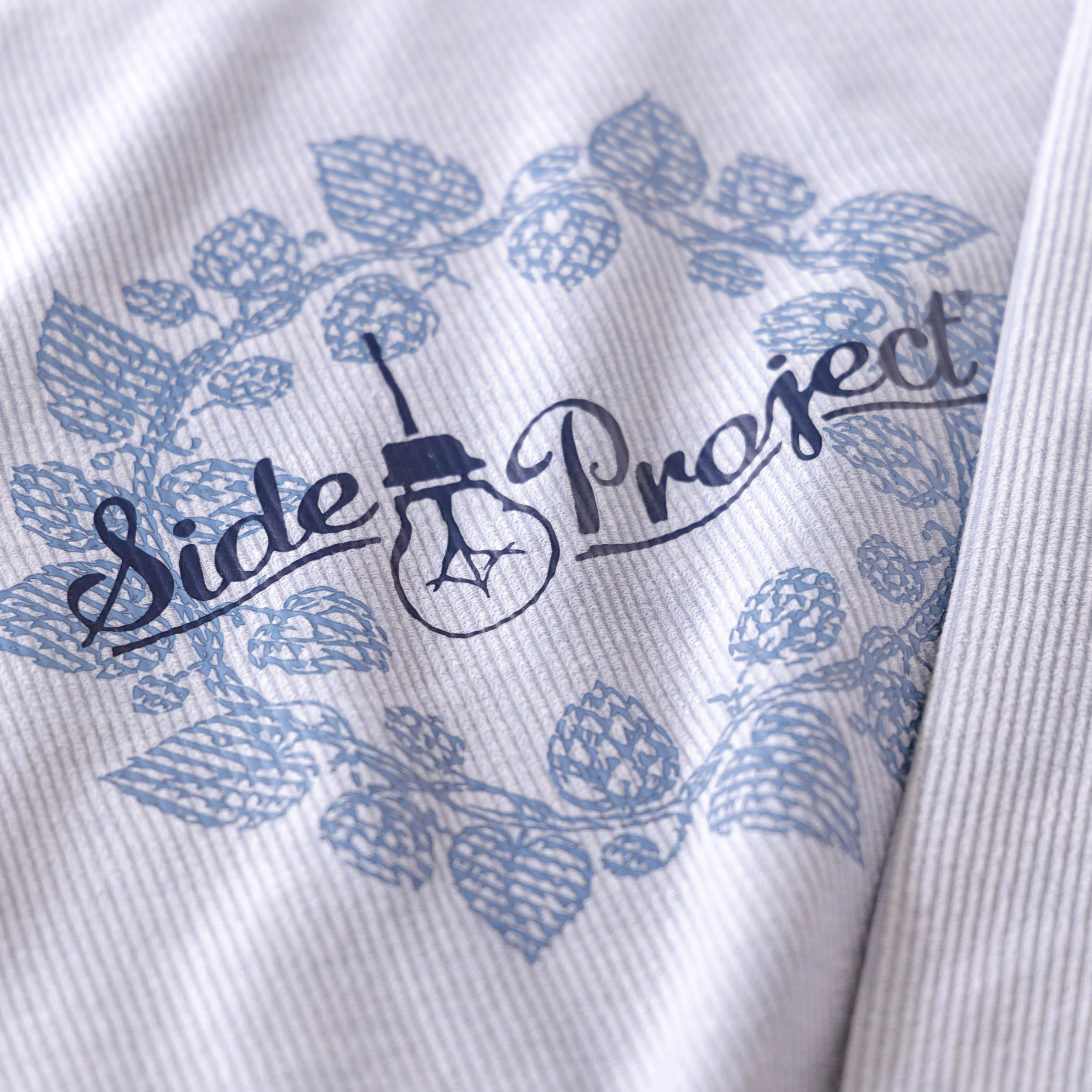 Hop Wreath Script Logo - Faded Denim - Image 2