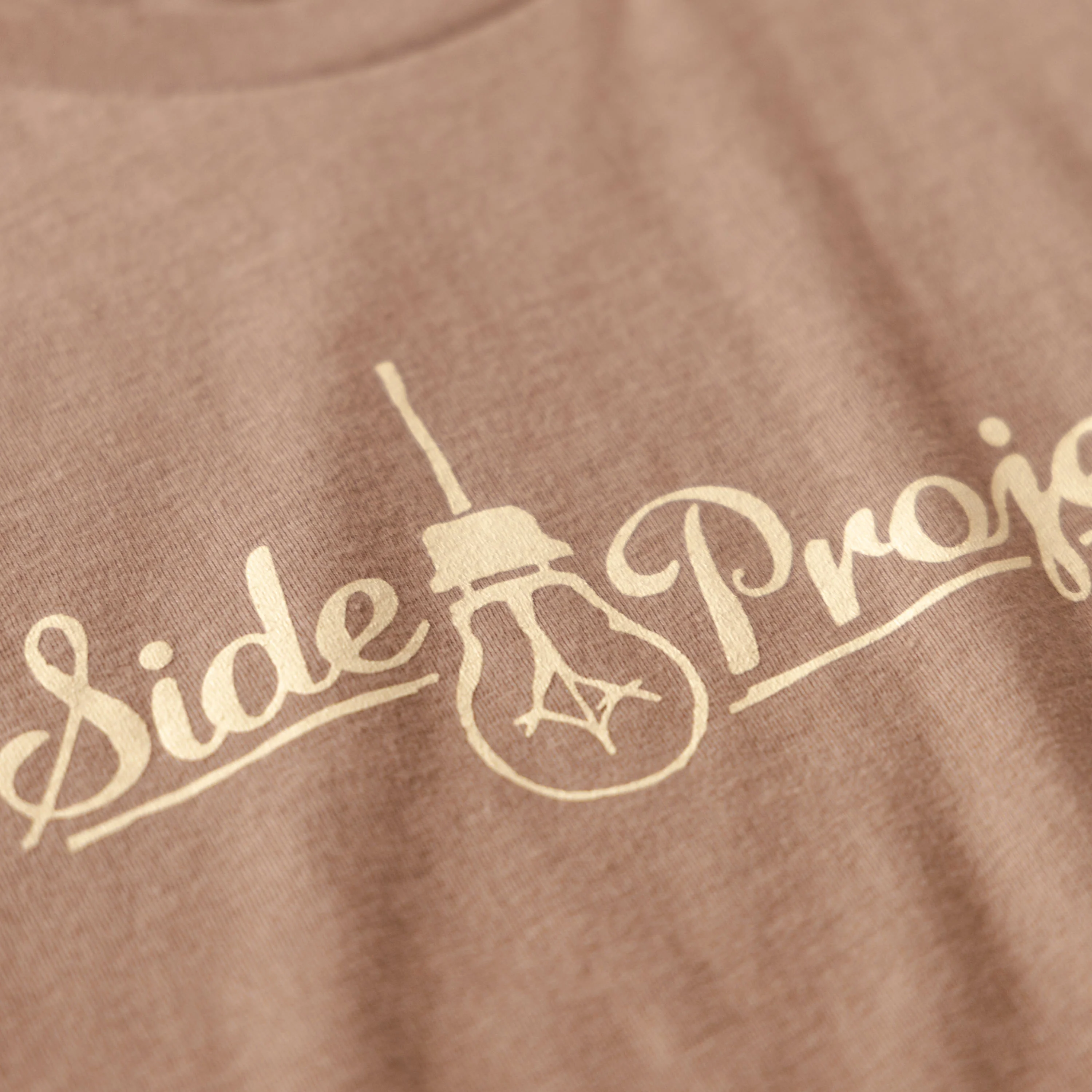 Script Logo T-Shirt - Vintage Brown - Image 3