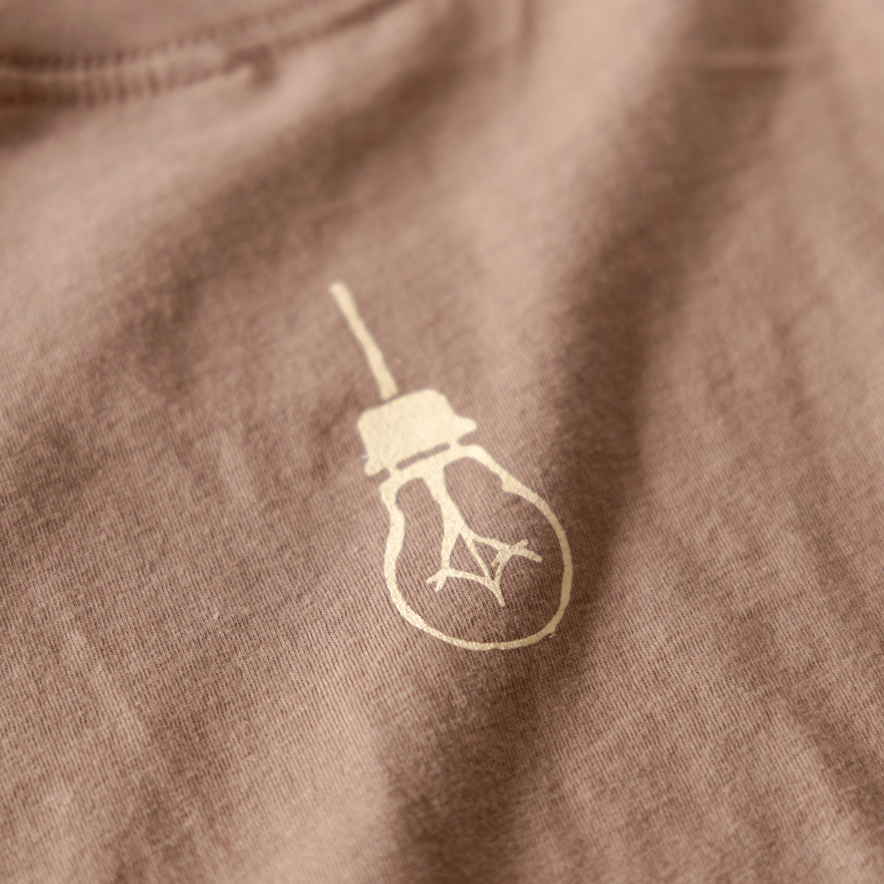 Script Logo T-Shirt - Vintage Brown - Image 4